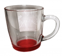 Кружка для чая, 340 мл Палитра (цветное дно) (стекло,лак) 